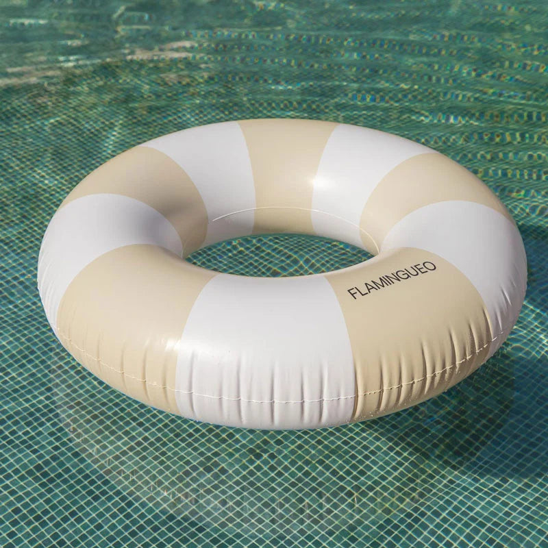 Flotador Donut Beige Rayas