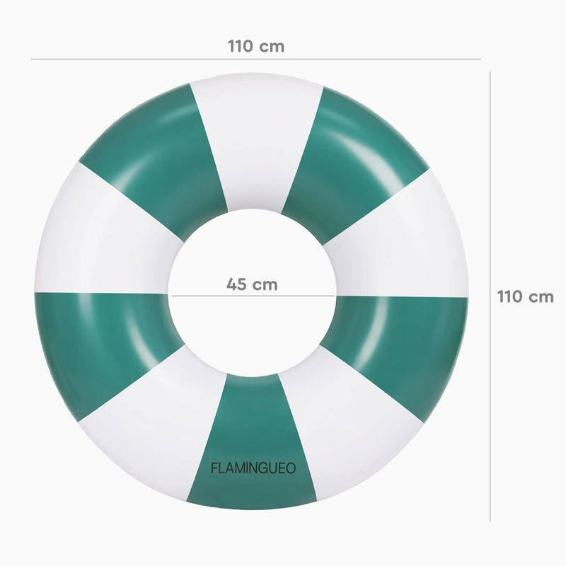 Flotador Donut Verde Botella Rayas