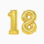 Globo Foil 18 Cumpleaños 100cm Oro
