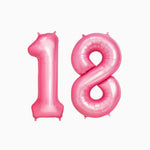 Globo Foil 18 Cumpleaños Foil 100cm Rosa Pastel