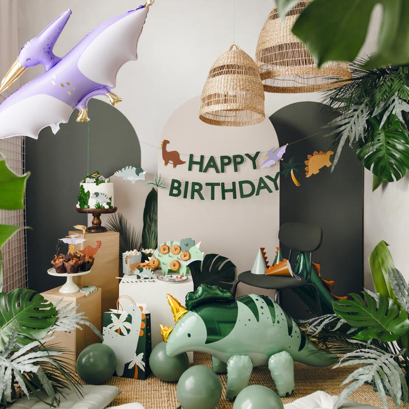 Guirnalda "Alles Gute zum Geburtstag" Dinosaurier