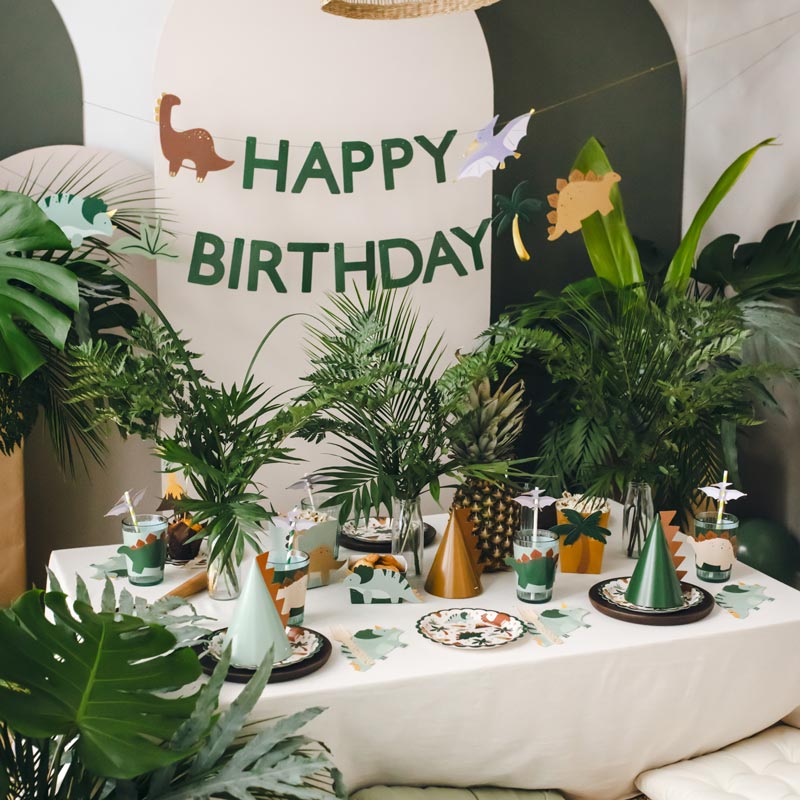 Dinosaure "joyeux anniversaire" Guirnalda