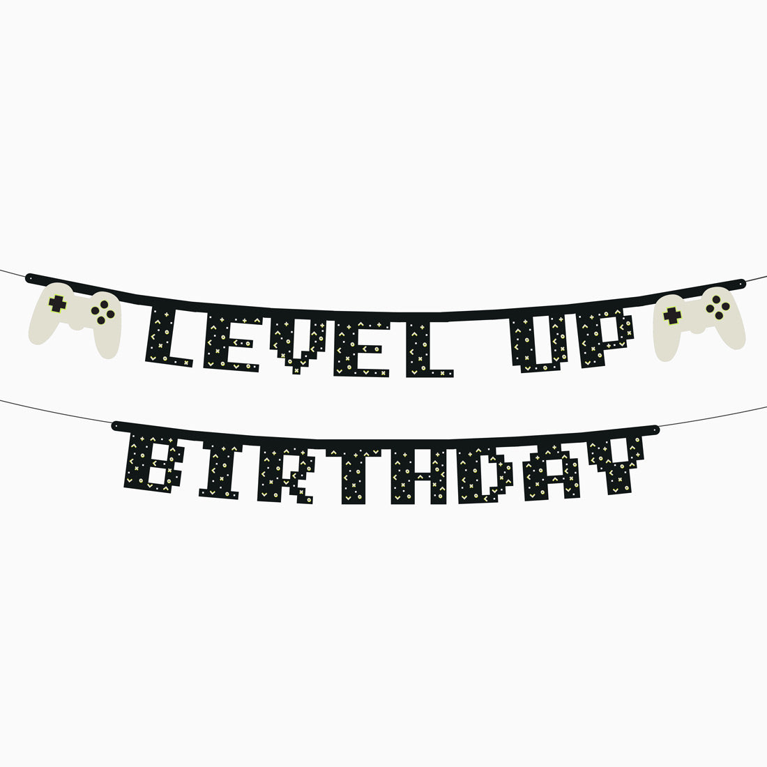 Guirnalda Carton "Level Up Birthday" Gamer