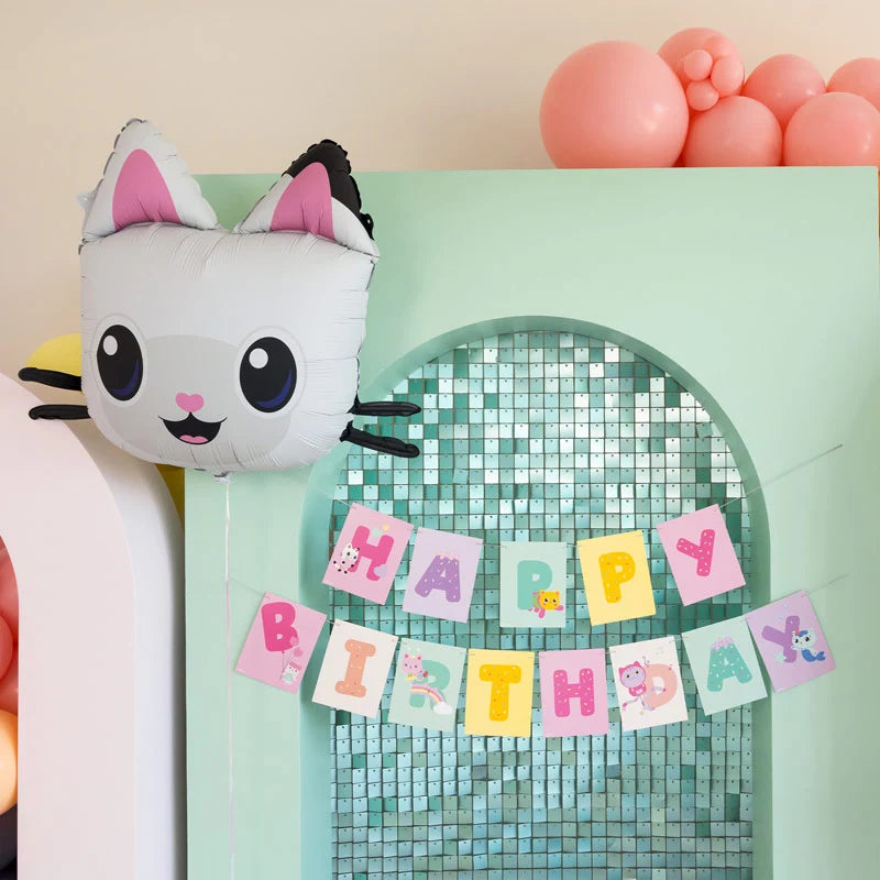 Guirnalda 'Happy Birthday' 180 x 15 cm La Casa de Muñecas de Gabby