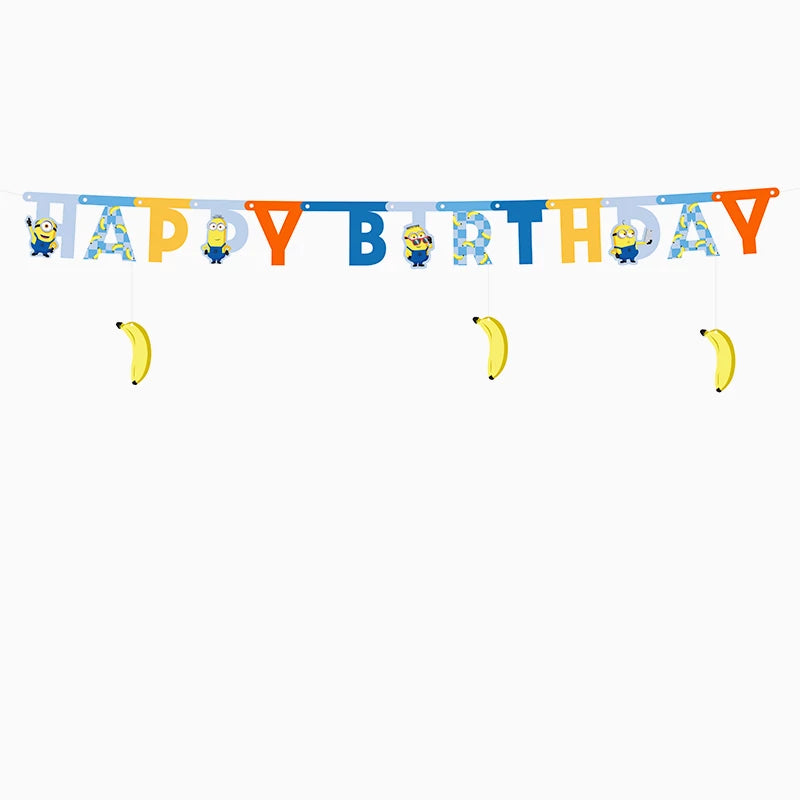 Guirnalda Cartón 'Happy Birthday' Minions