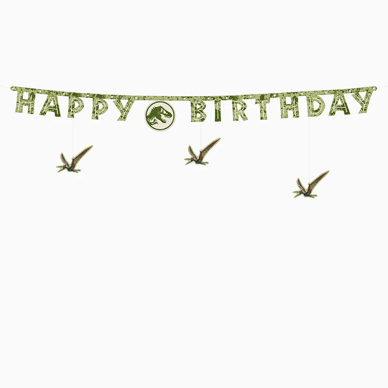 Guirnalda Cartón 'Happy Birthday' Jurassic World