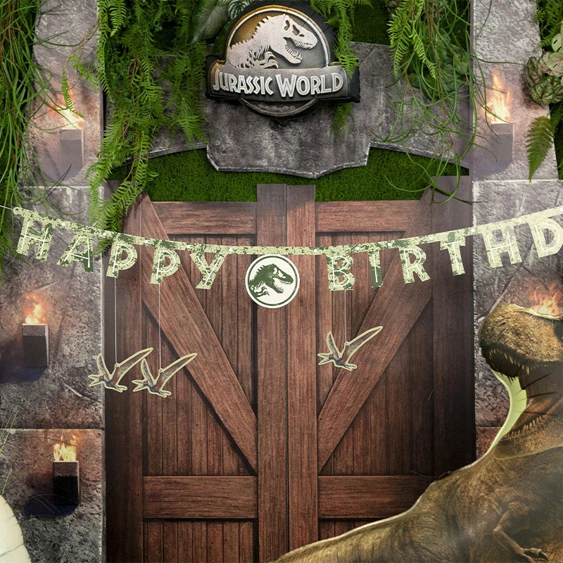 Guirnalda Cartón 'Happy Birthday' Jurassic World
