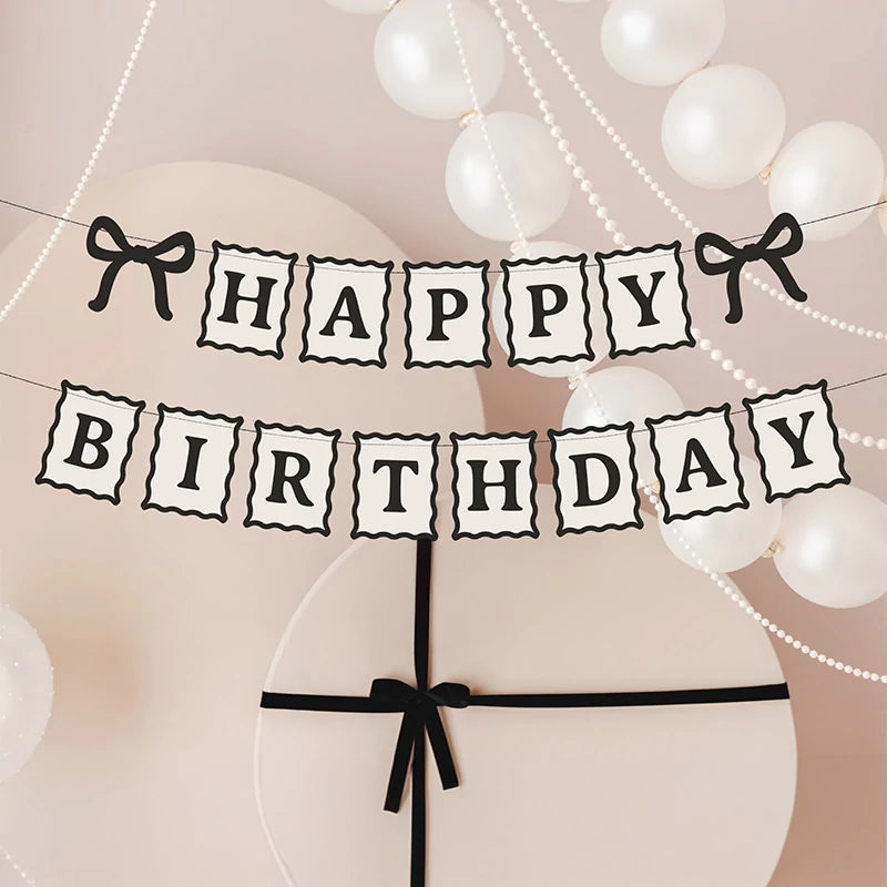 Guirnalda 'Happy Birthday' 100 cm Lazos