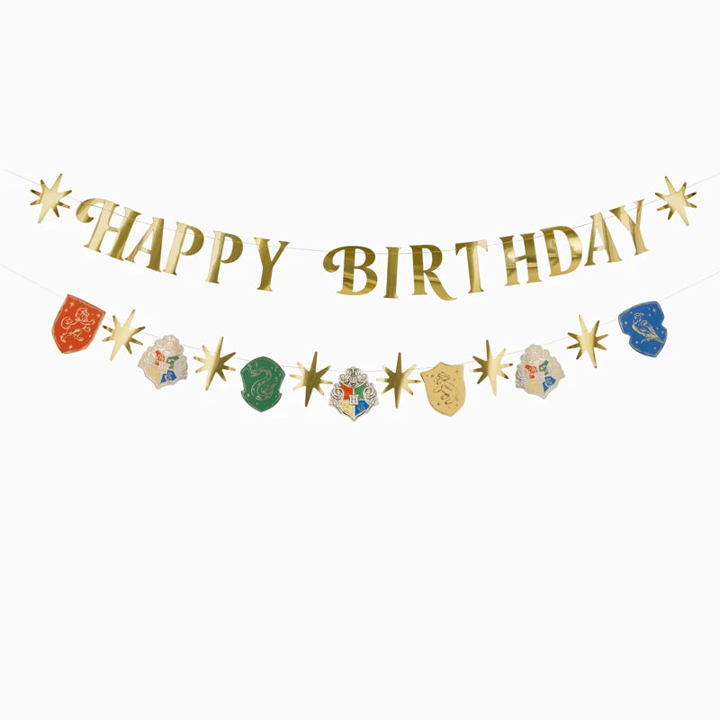 Guirlanda de papelão 'Feliz Aniversário' de Harry Potter