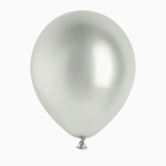 Latexballon 30 cm Metallic Silber