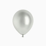 Ballon Latex 12 cm Argent Métallisé