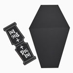 Bandeja Ataúd Cartón Hallowen Negro