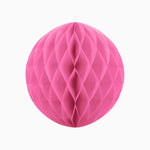 Honeycomb ball paper Ø30 cm pink