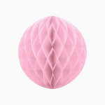 Bola Honeycomb Papel Ø30 cm Rosa Pastel