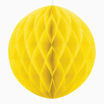 Bola de favo de mel Ø40 cm de papel amarelo