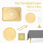 Premium Winter Table Kit 12 Gold Menschen