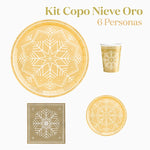 Kit di base inverno inverno 6 persone d'oro