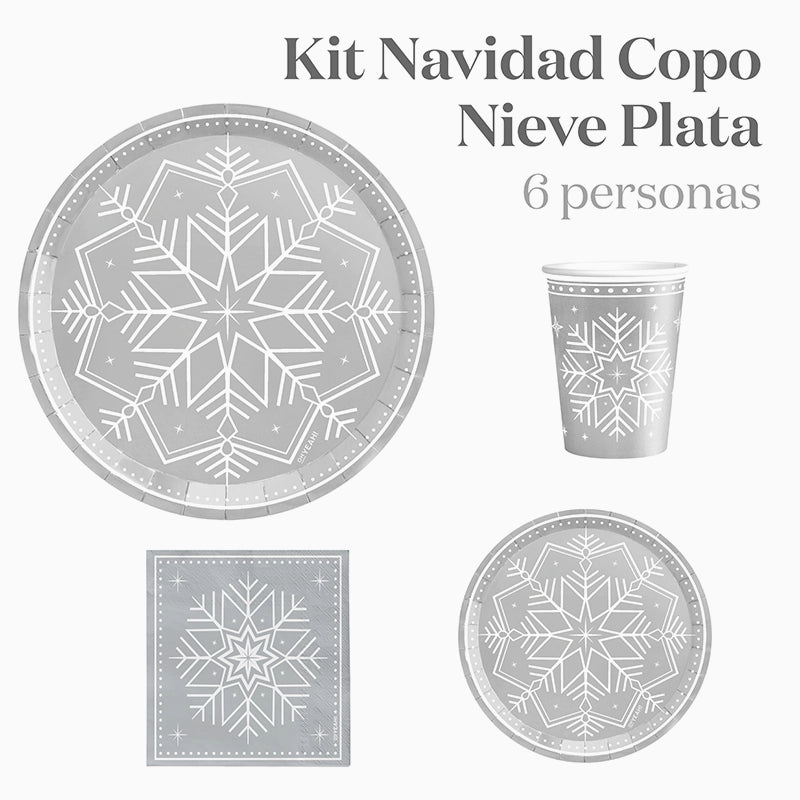 Basic Winter Table Kit 6 Silver People