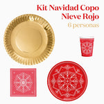 Kit di base invernale di base 6 persone rosse