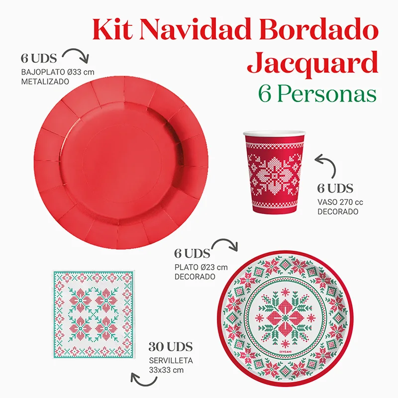 Kit de table nordique de base 6 personnes
