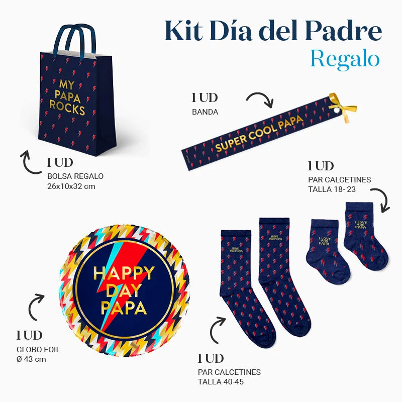 Kit regalo per papà sacca da giorno così calzini
