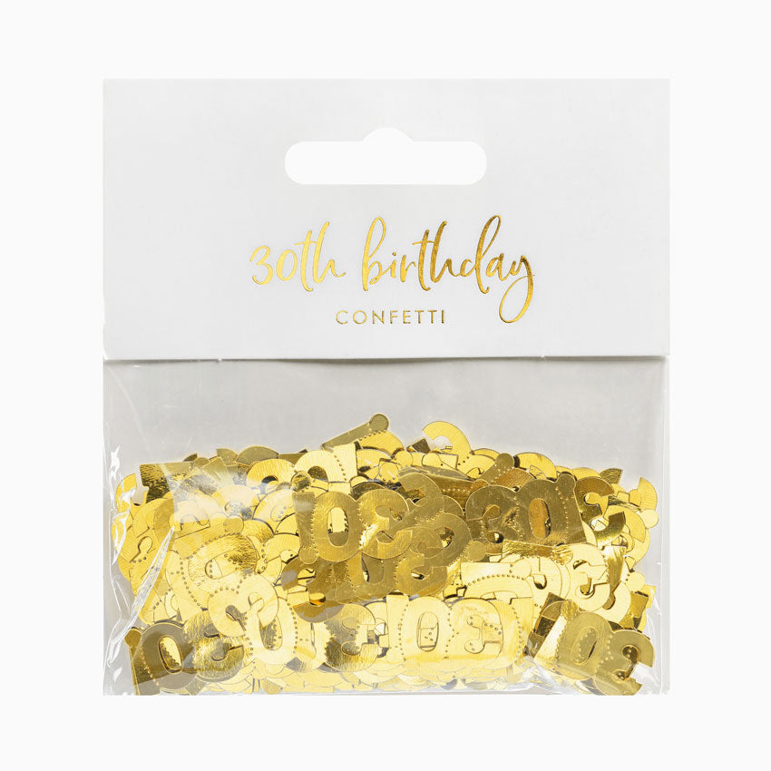 Confetti metallizzato numero 30 oro