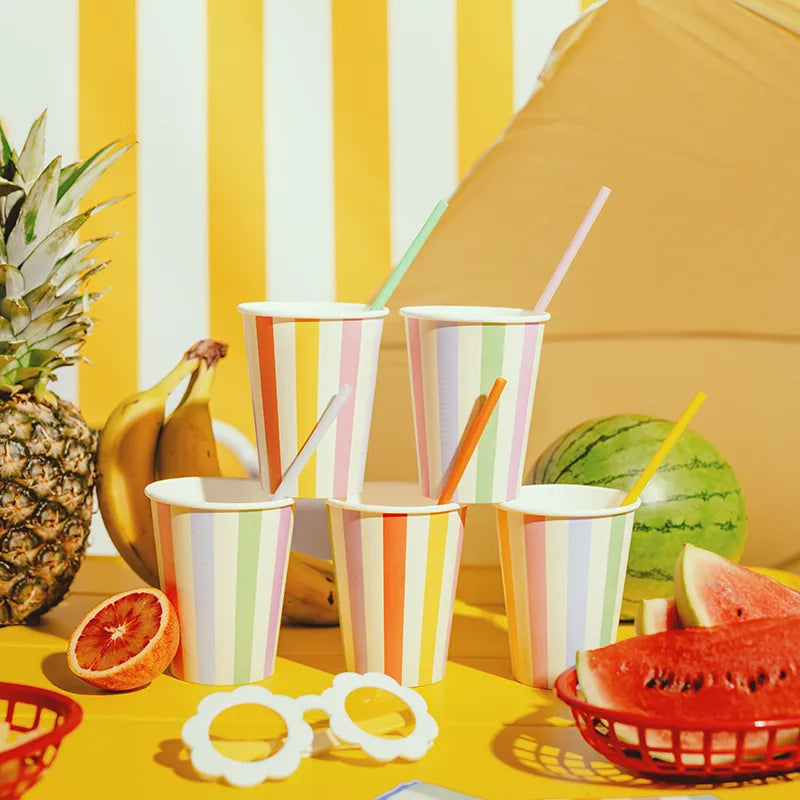 Inspiracion con Paper Cups 400 cc Multicolor Stripes