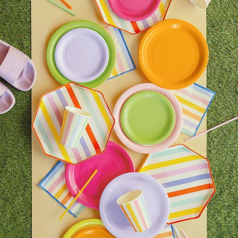 Inspiracion con Paper Cups 400 cc Multicolor Stripes