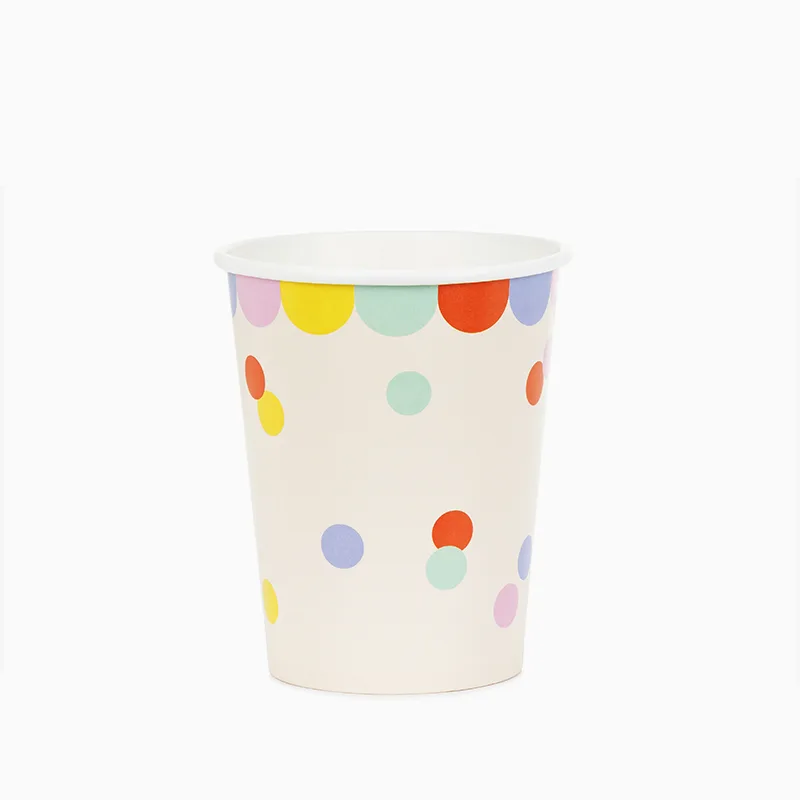 Vasos Cartón 220 cc Confeti