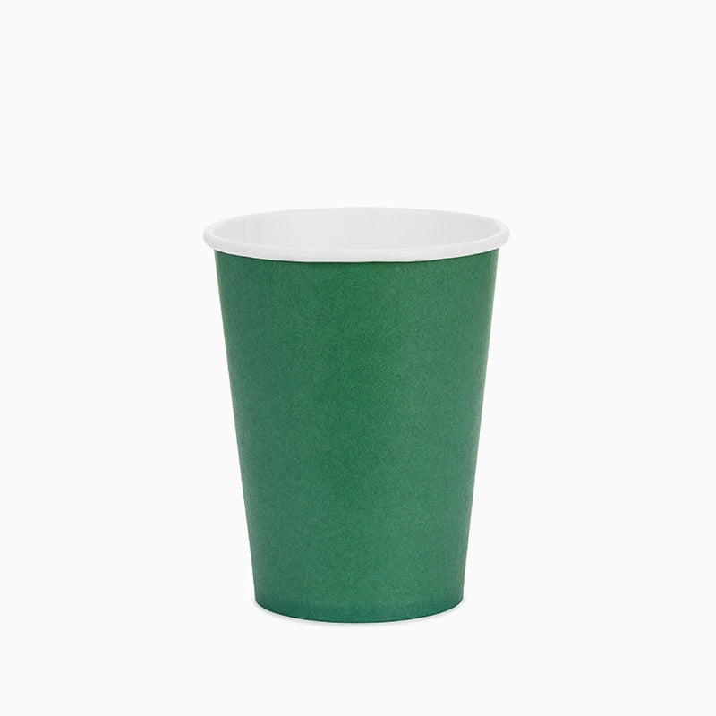 Vaso Cartón 250 cc Verde Oscuro