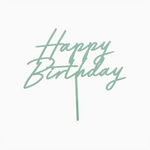 Topper -Kuchen 16 cm "Alles Gute zum Geburtstag" grüner Pastell