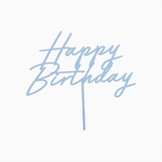 Topper -Kuchen 16 cm "Alles Gute zum Geburtstag" Pastellblau