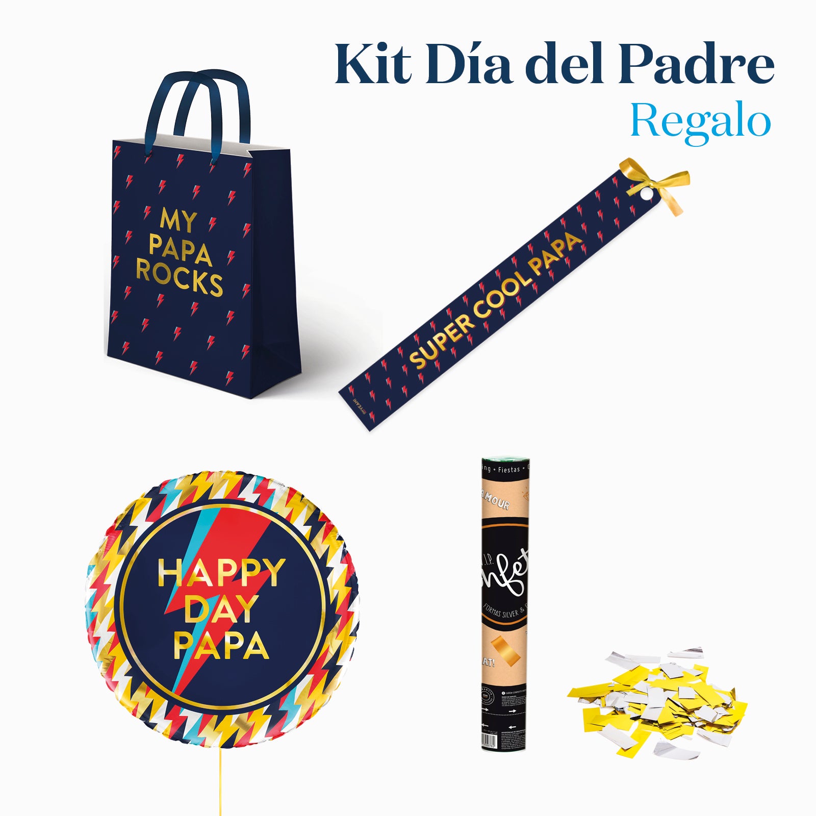 Kit Regalo Bolsa Día del Padre "My Papa Rocks"