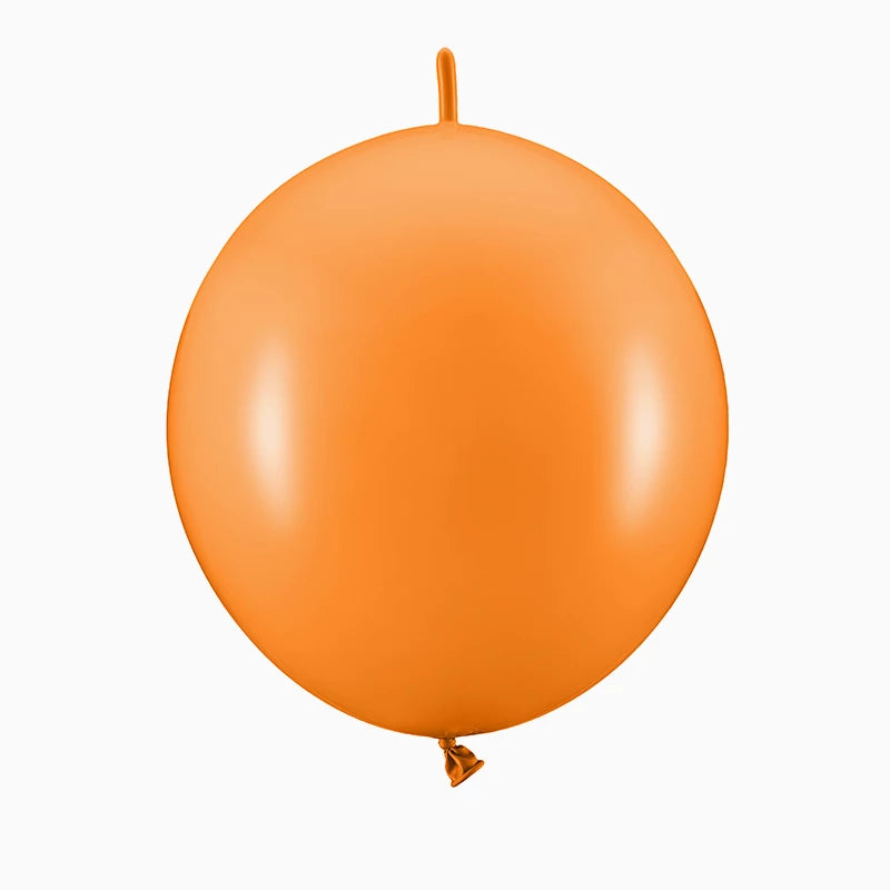 Globo Látex con Conector Ø 28 cm Naranja Pastel