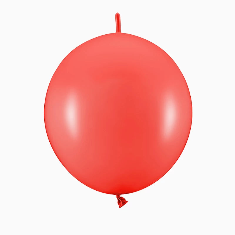Globo Látex con Conector Ø 28 cm Rojo Pastel