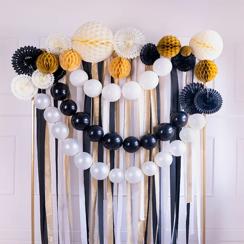 Globo Látex con Conector Ø 28 cm Negro Pastel