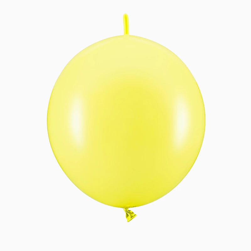 Globo Látex con Conector Ø 28 cm Amarillo Pastel