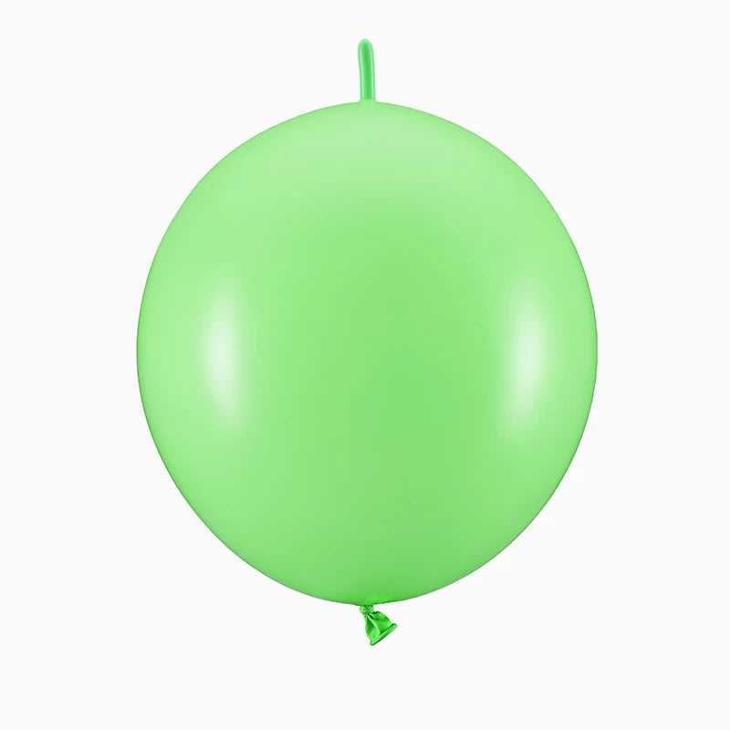 Globo Látex con Conector Ø 28 cm Verde Lima Pastel