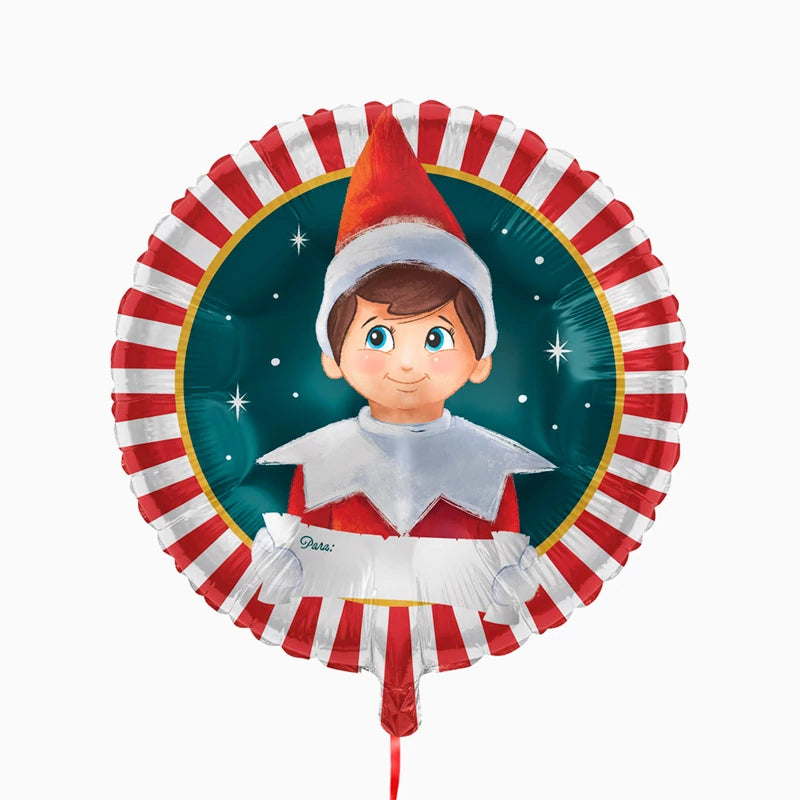 Balão Foil Redondo Ø 45 cm Naughty Elf - O Elfo na Prateleira