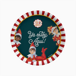 Runde einfache Pappe Ø 23 cm ungezogener Elf