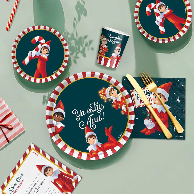 Servilleta Doble Capa Papel 33 x 33 cm Elfo Travieso - The Elf on the Shelf