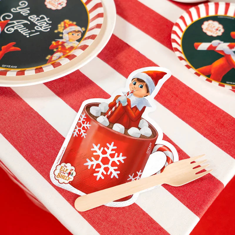 Servilleta Papel Doble Capa Navidad Forma Elfo Travieso - The Elf on the Shelf