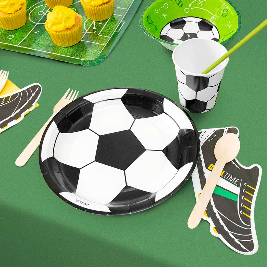 Kit de mesa premium 12 futebol de pessoas