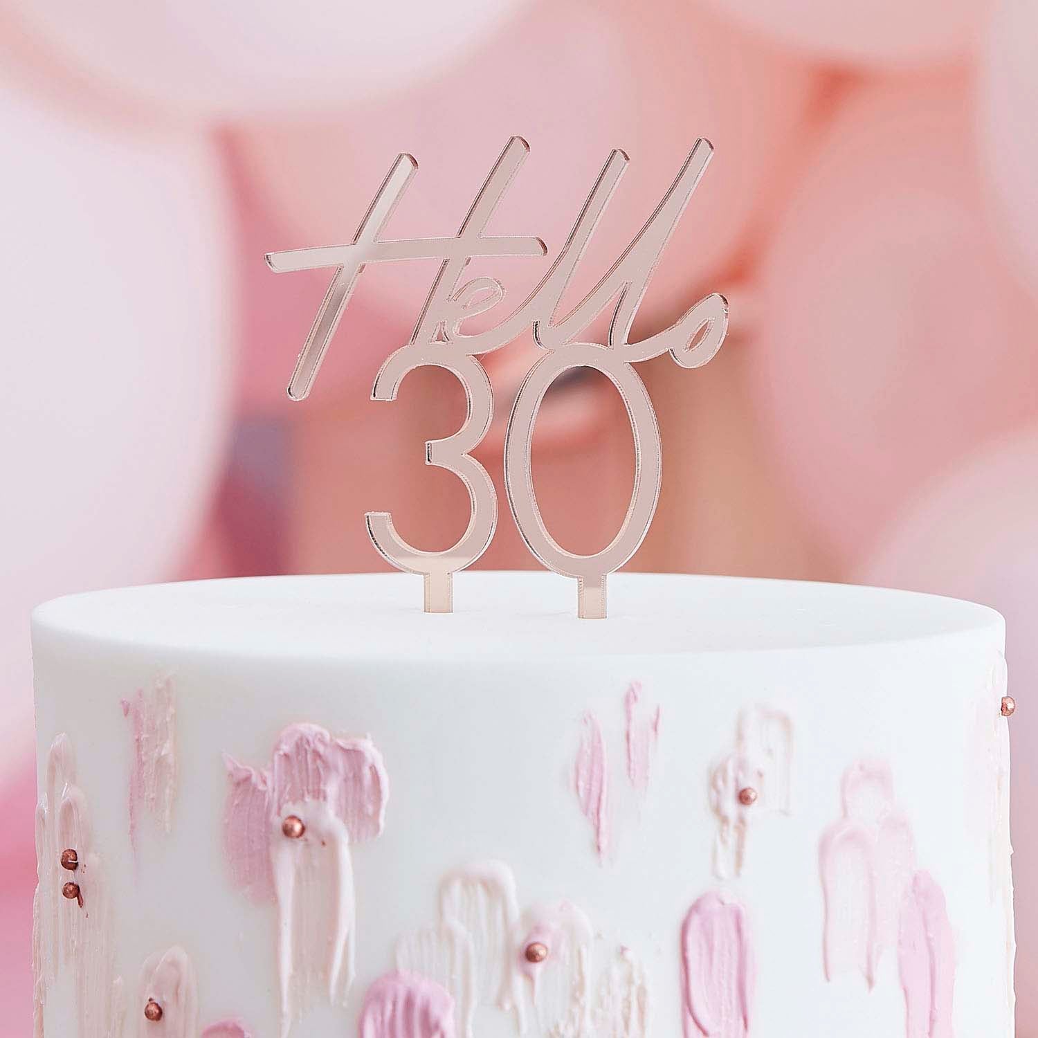 Topper -Kuchen "Hallo 30"