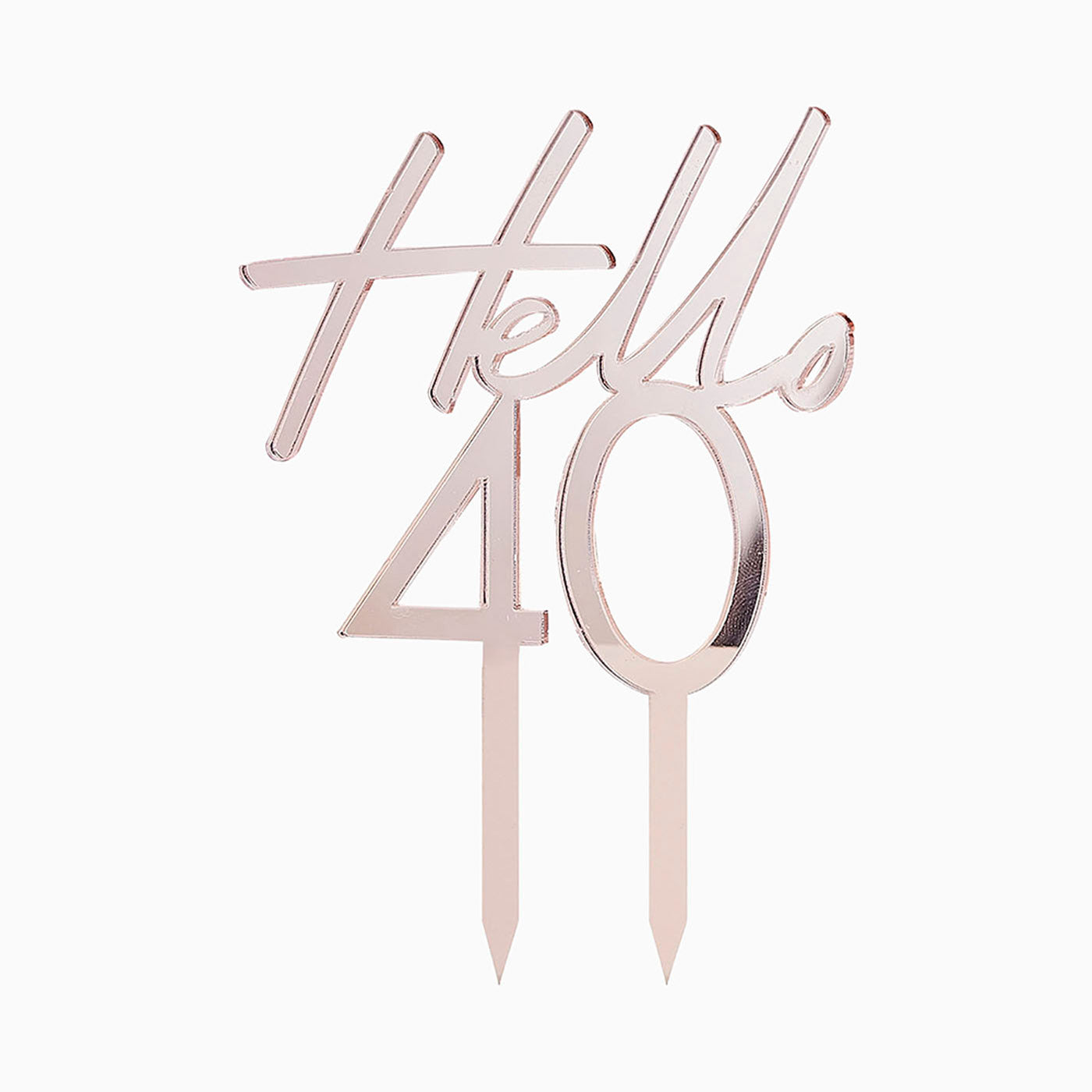 Topper -Kuchen "Hallo 40"