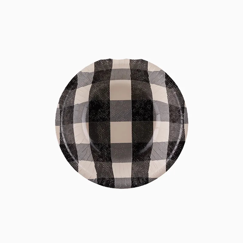 Boles Cartón 17 x 4.5 cm Vichy Negro