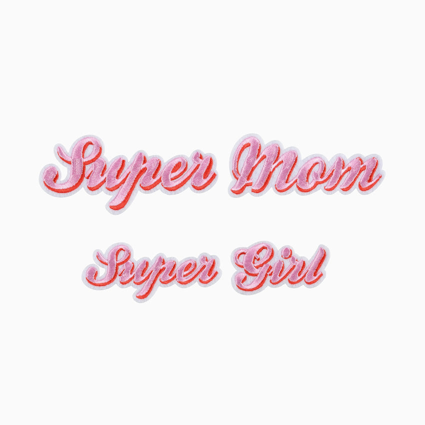 Bekleidungs ​​Patch "Super Mom"