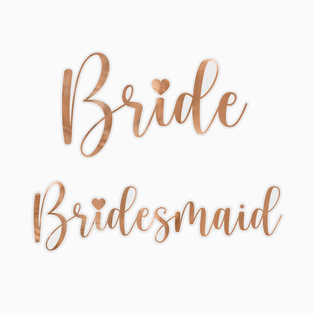 Adesivi '' Bride & Bridesmaid ''