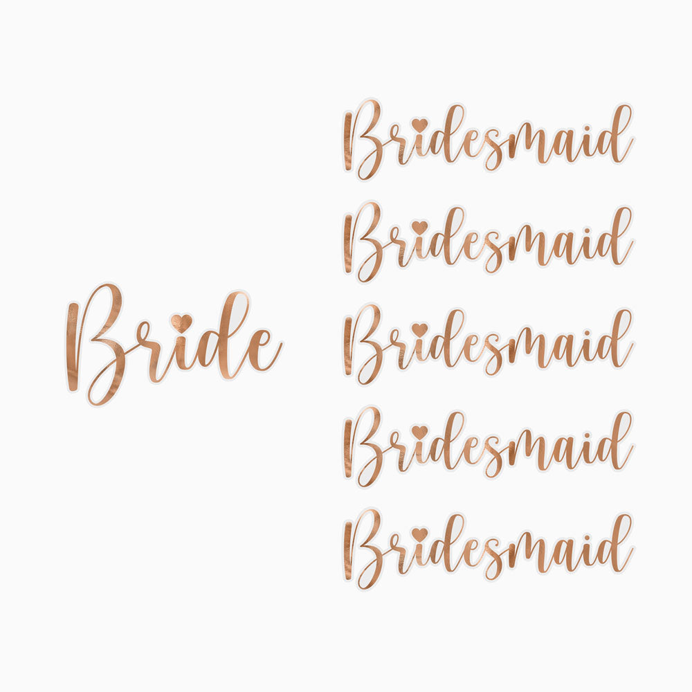 Stickers '' Bride & Bridesmaid ''