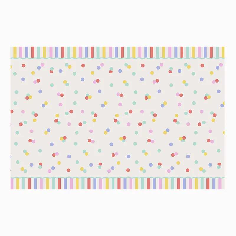Mantel Papel Plegado 1.20 x 1.80 m Confeti
